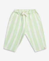 Loose Pants Matcha Striped