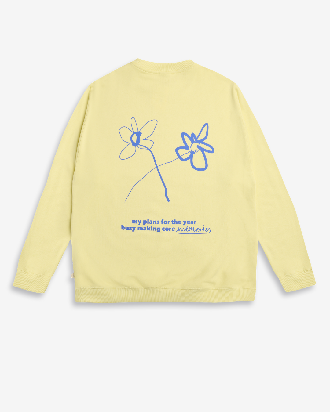 Dad Core Memories Sweater Lemon