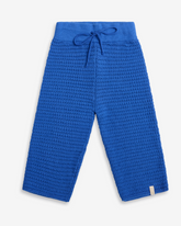 Herbst-Strick Hose Ocean Blue