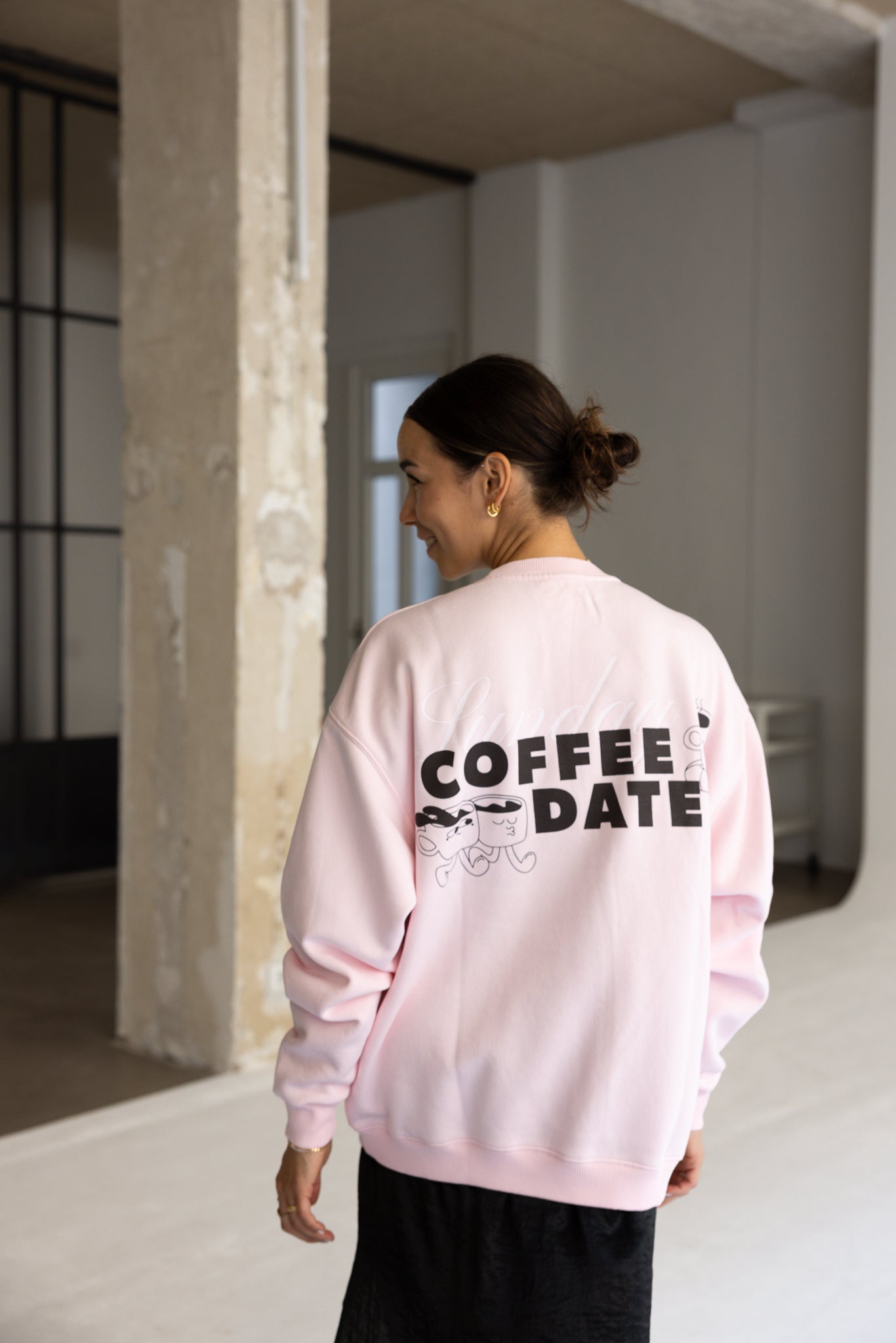 Mom Sunday Coffee Date Soft Pink