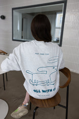 Women Roll With It Grey Melange