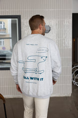 Men Roll With It Grey Melange