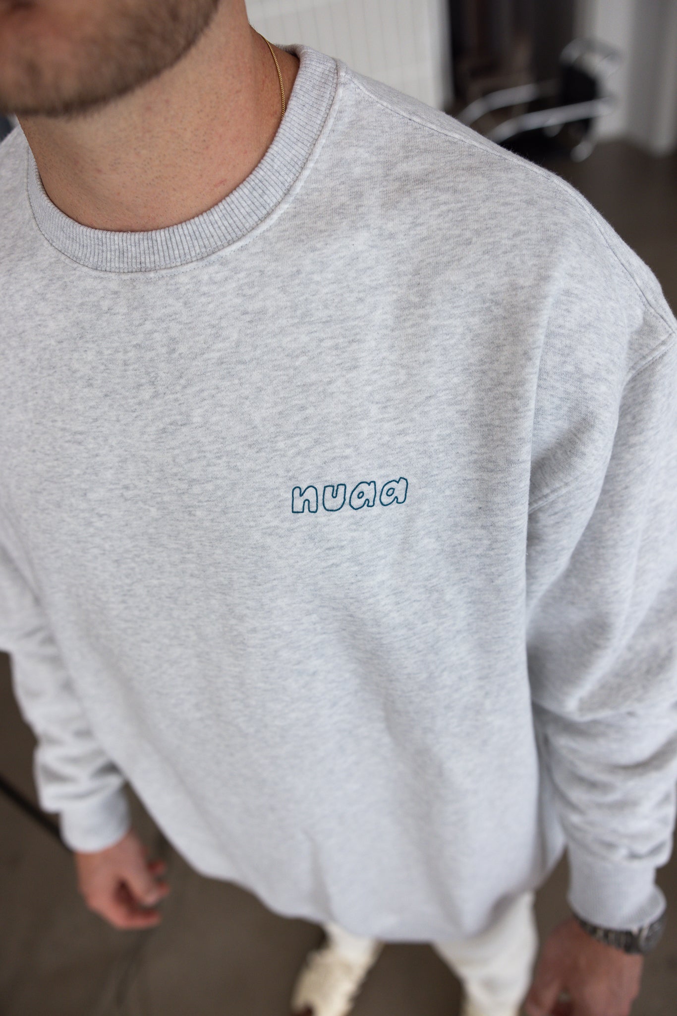 Dad Roll With It Grey Melange