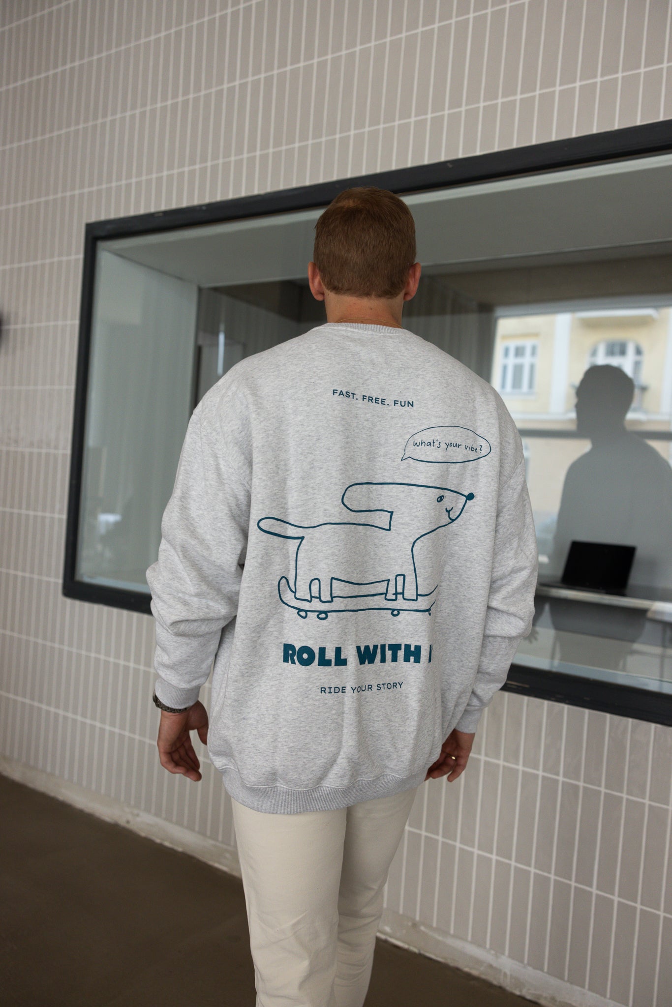 Dad Roll With It Grey Melange