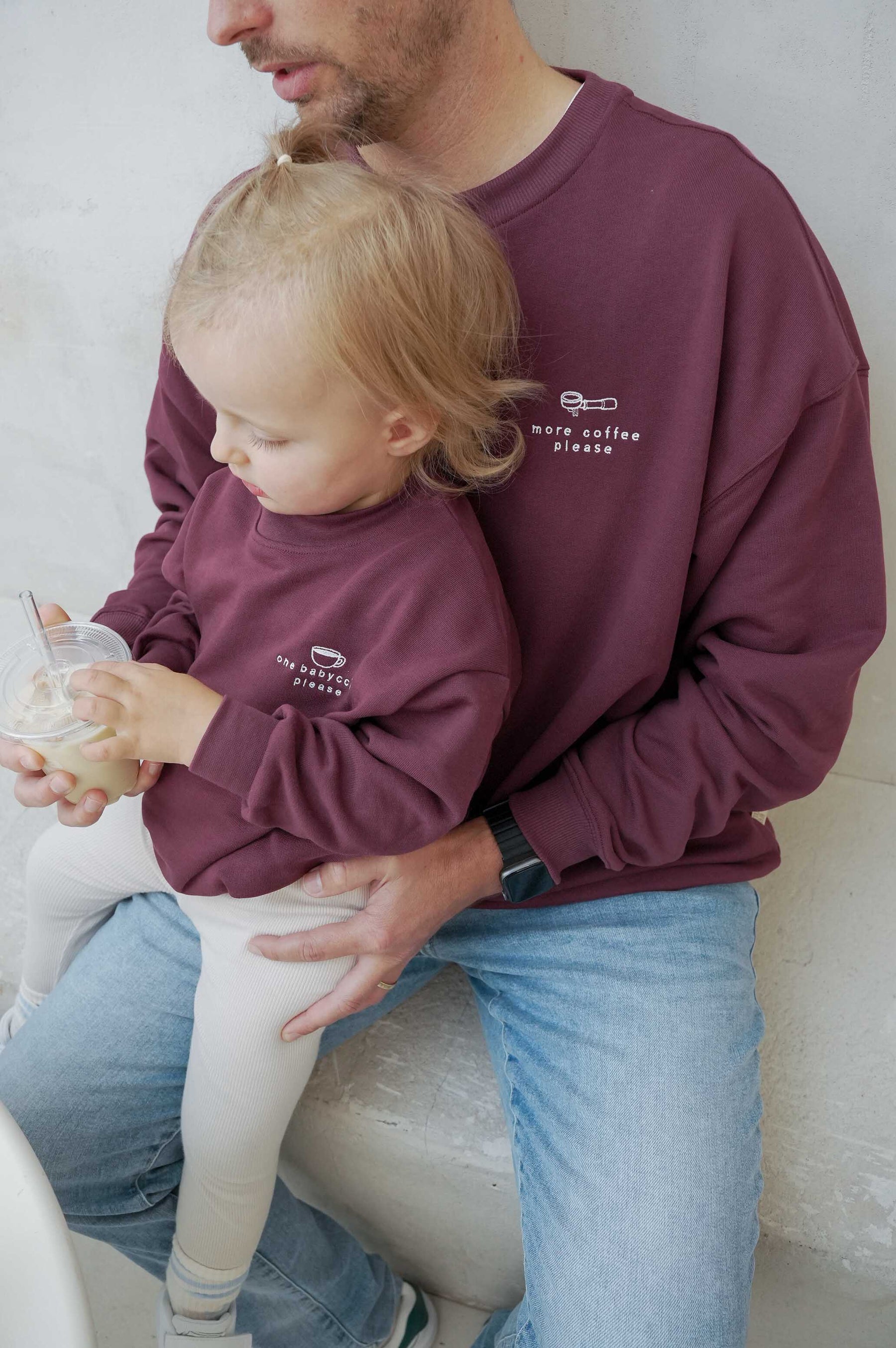 Kids One Babyccino Please Burgundy
