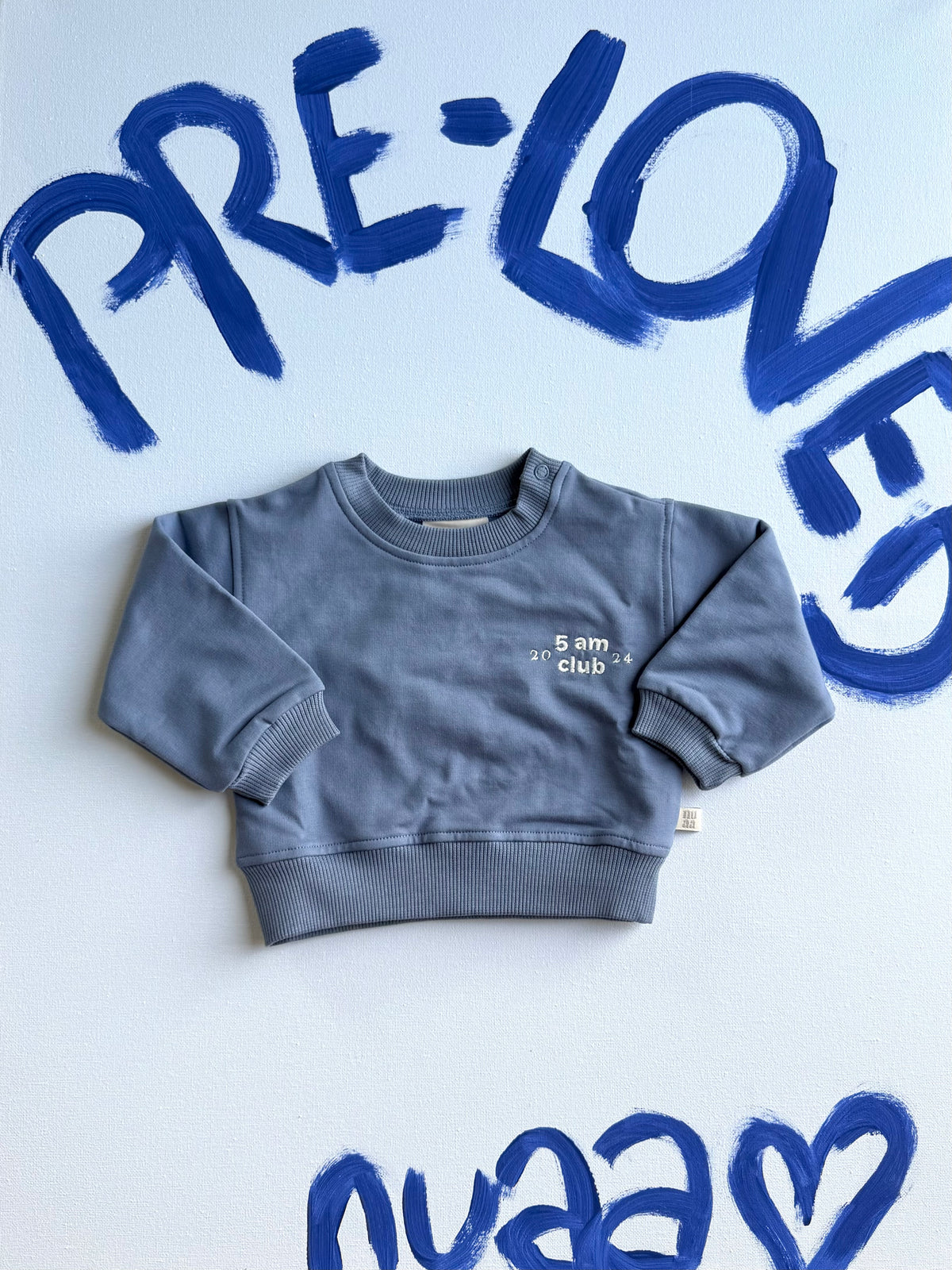 Pre-Loved: 5 am Club Est. 2024 Sweater Bluestone