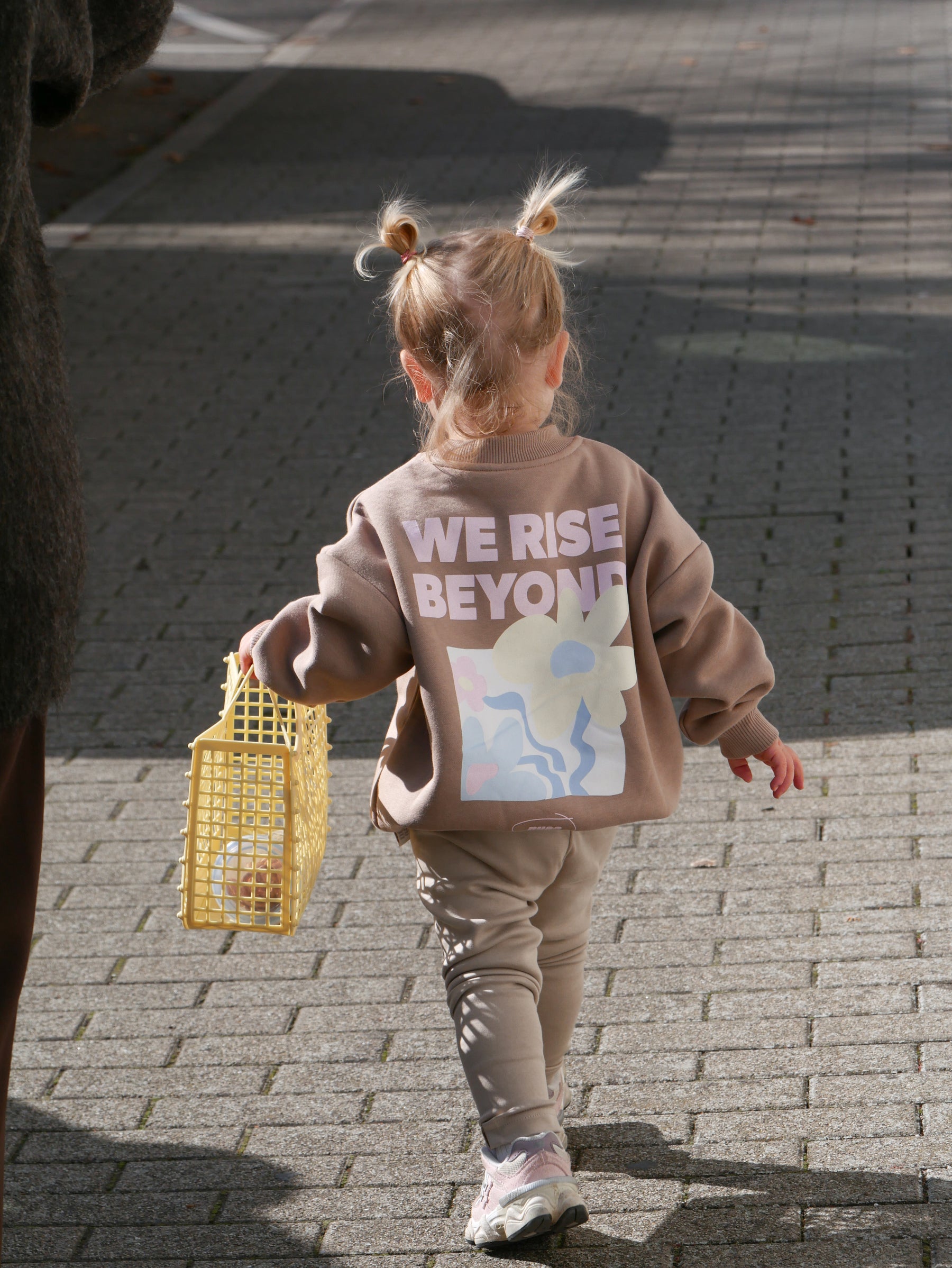 Kids Rise Beyond Sweater Light Brown