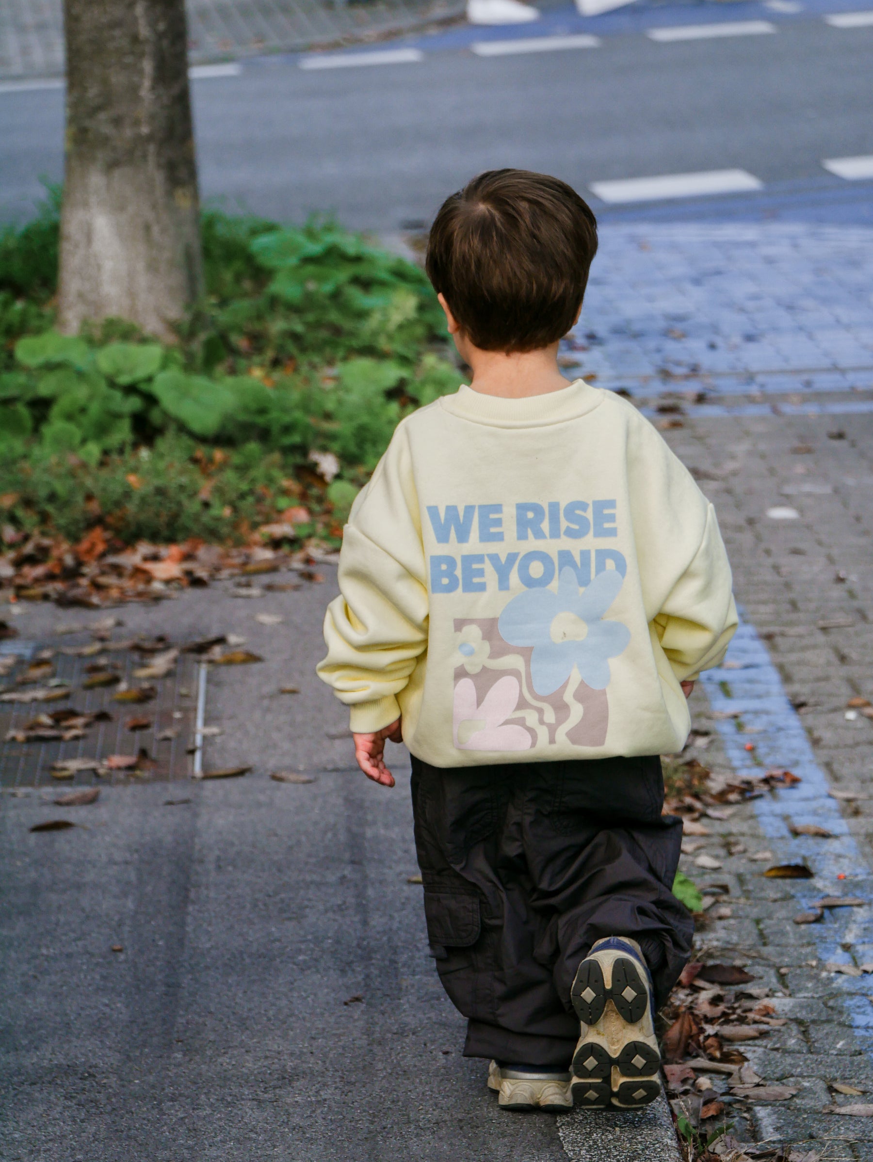 Kids Rise Beyond Sweater Butter Yellow
