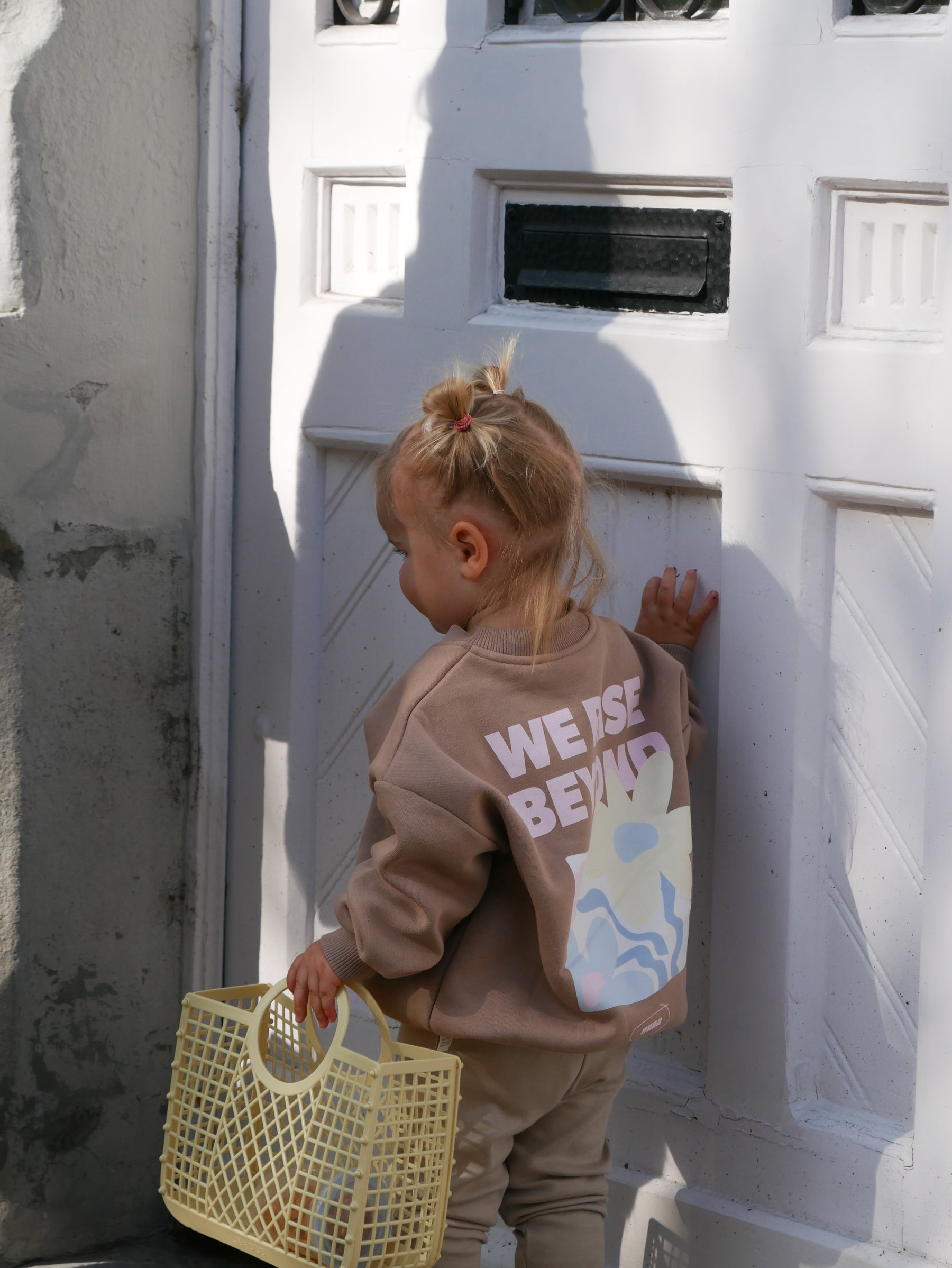 Kids Rise Beyond Sweater Light Brown