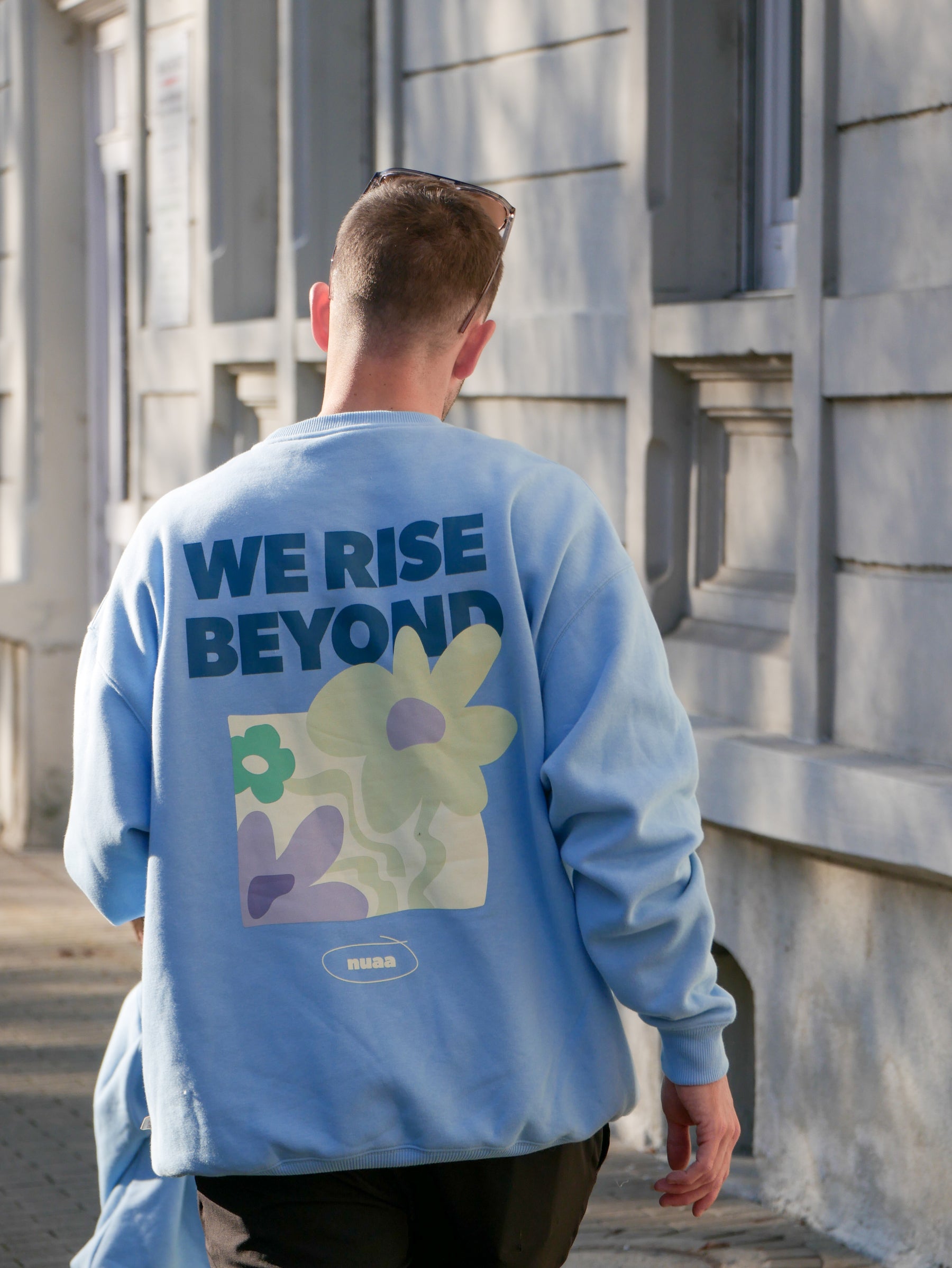 Dad Rise Beyond Sweater Dusty Blue