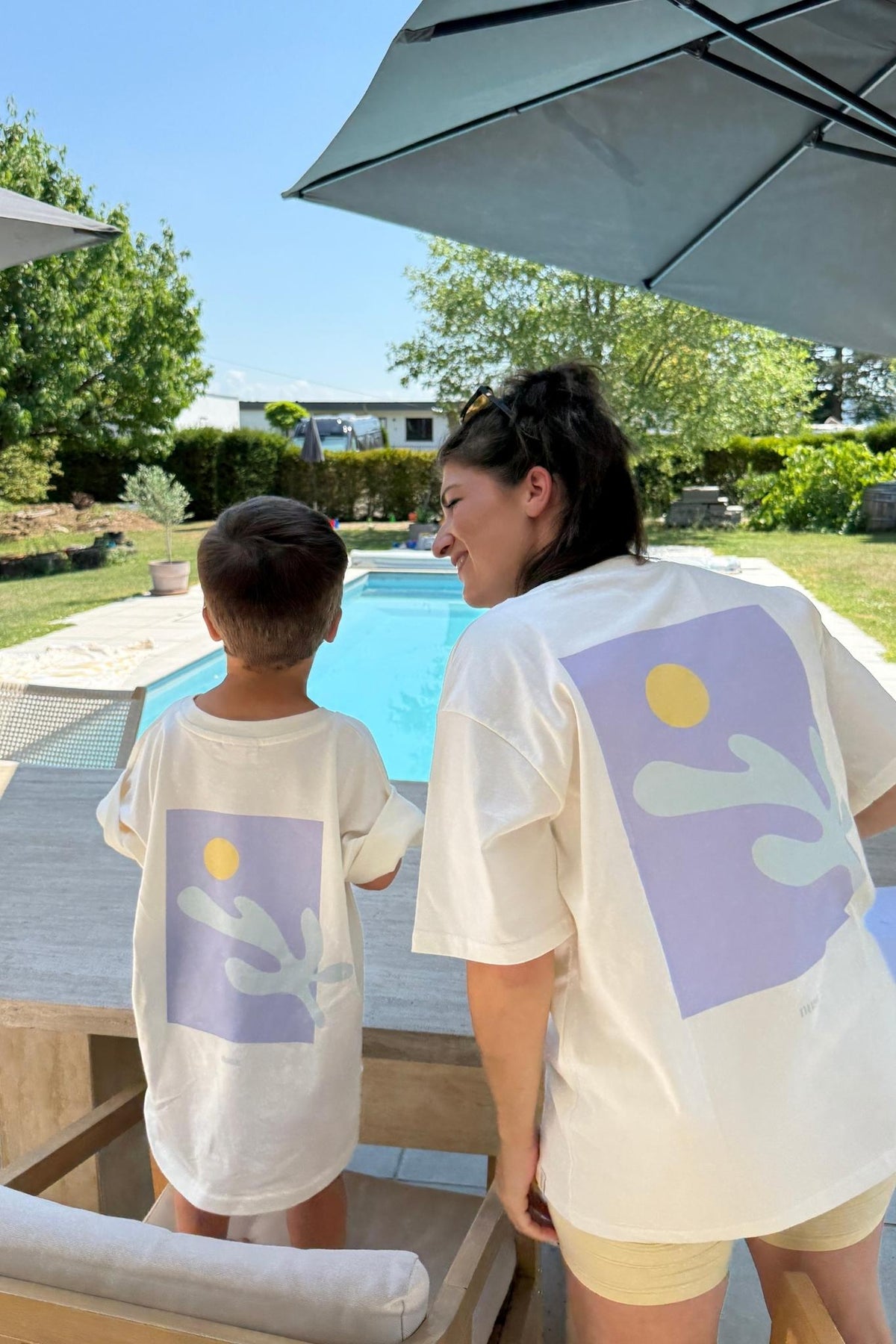 nuaa Coral Kids T-Shirt in Lavender Mint – Partnerlook, Ansicht 2