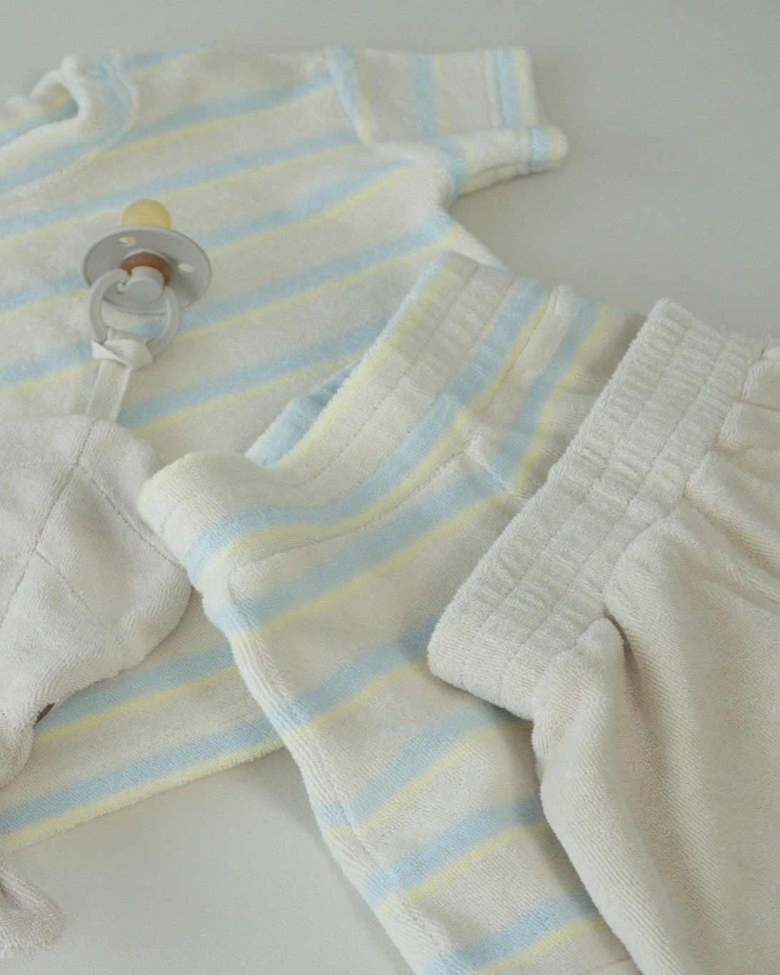 Relaxed Frottee Shorts Striped