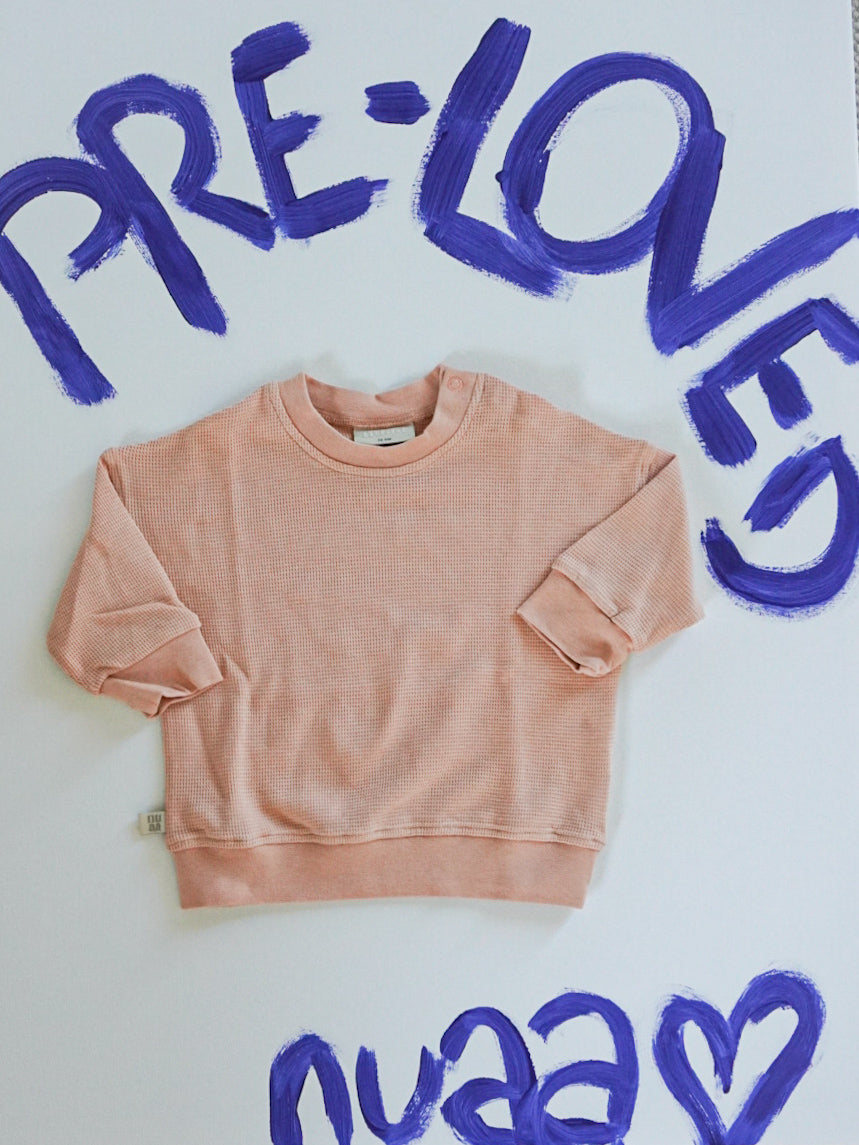 Pre-Loved:Waffel Sweatshirt Coral