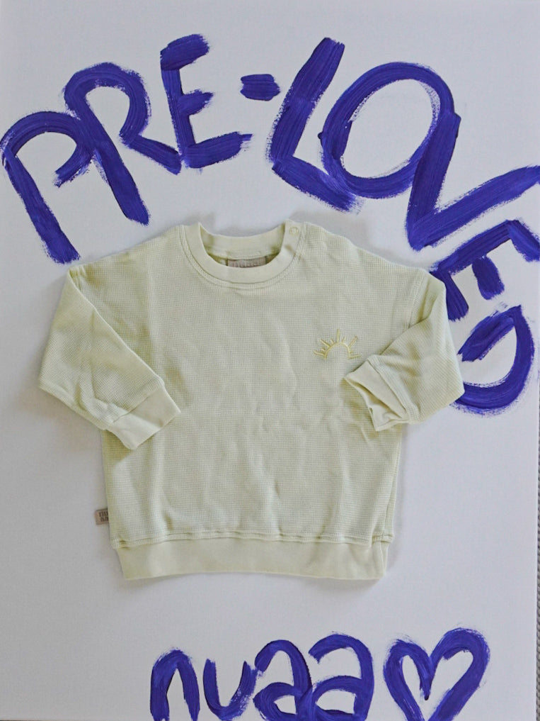Pre-Loved: Waffel Sweatshirt Lemon Yellow