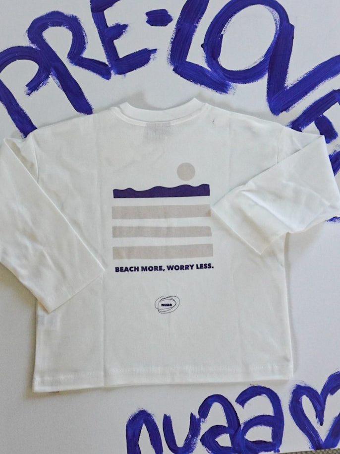 Pre-Loved: Beach More Longsleeve Soft White