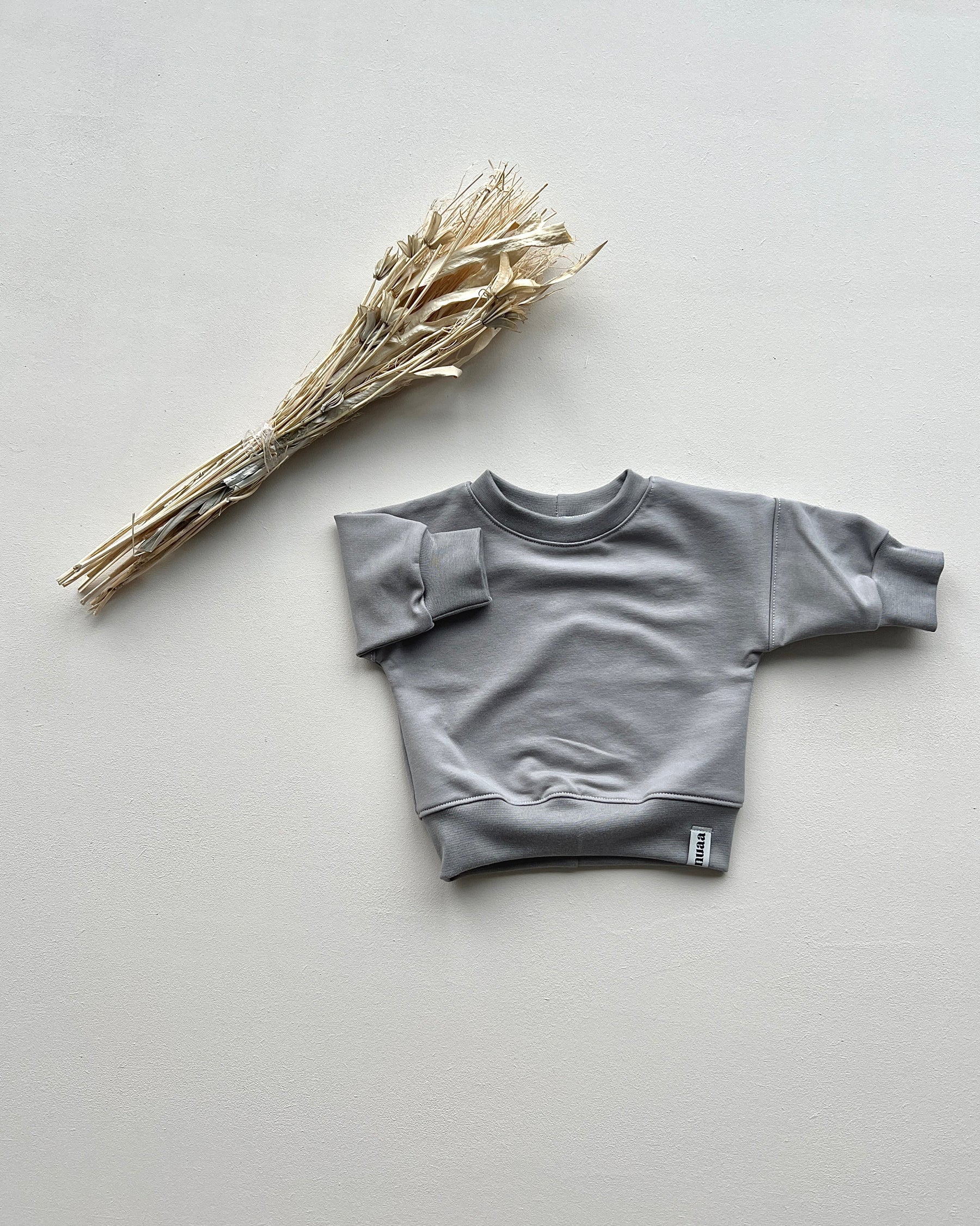 Basic Oversized Sweater Grau