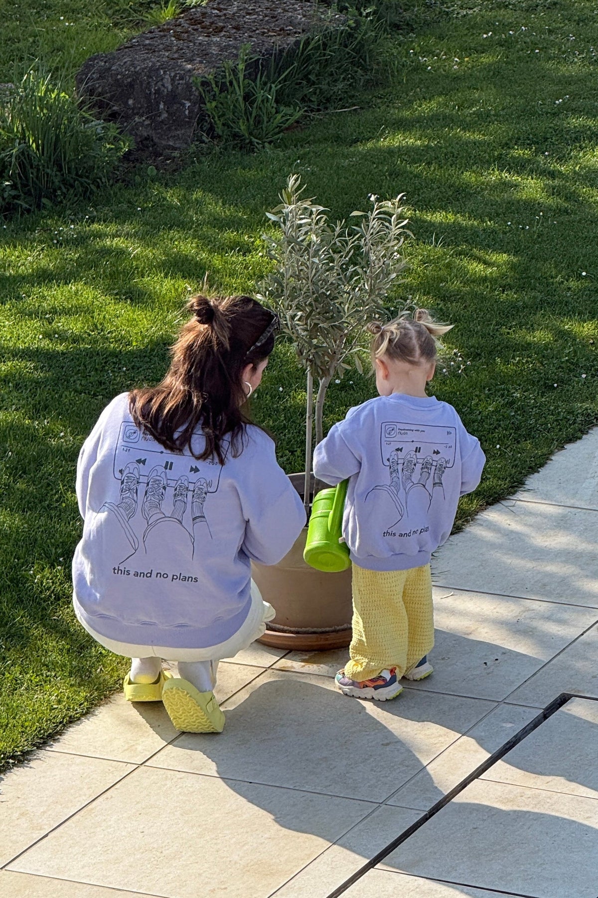 Women This & No Plans Sweater Lavender