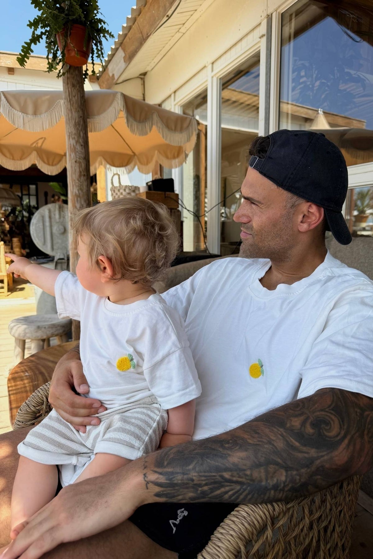 Men Lemon T-Shirt Off White