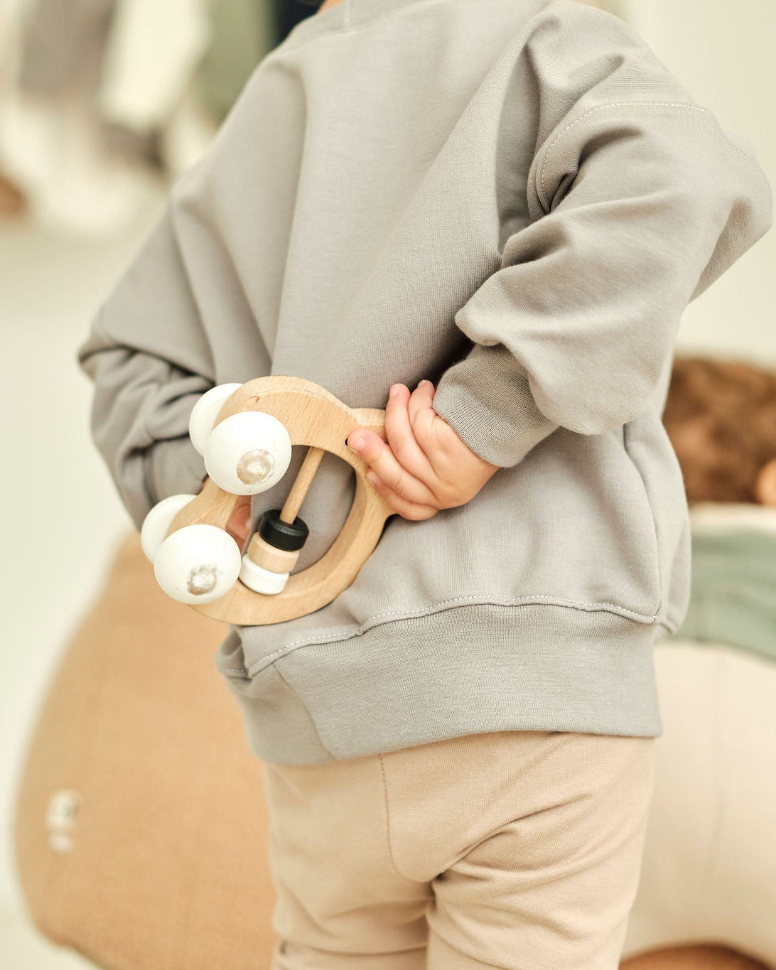 Basic Oversized Sweater Grau