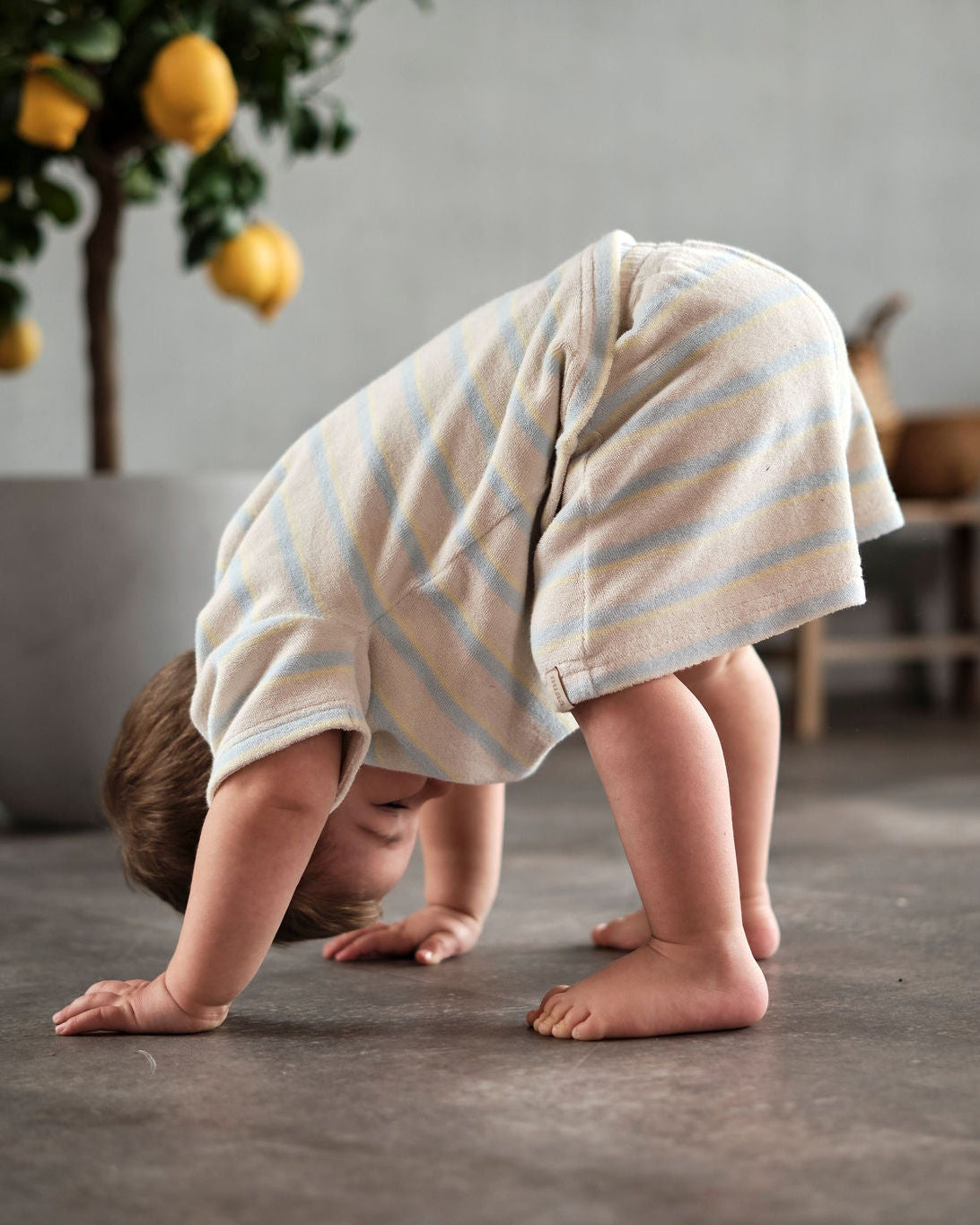 Relaxed Frottee Shorts Striped