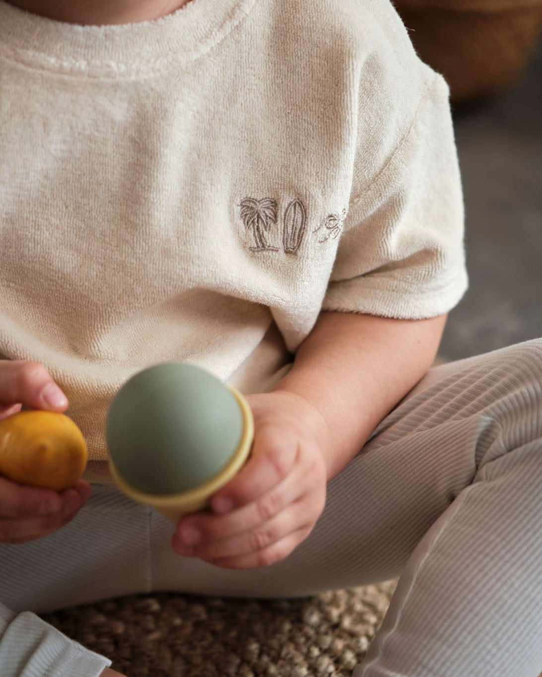 Beach Frottee Shirt Ecru