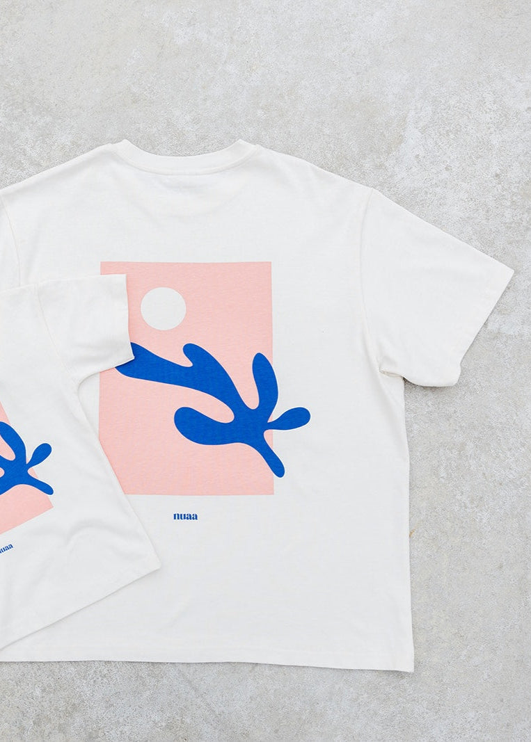 Dad Coral T-Shirt Off White/Peach