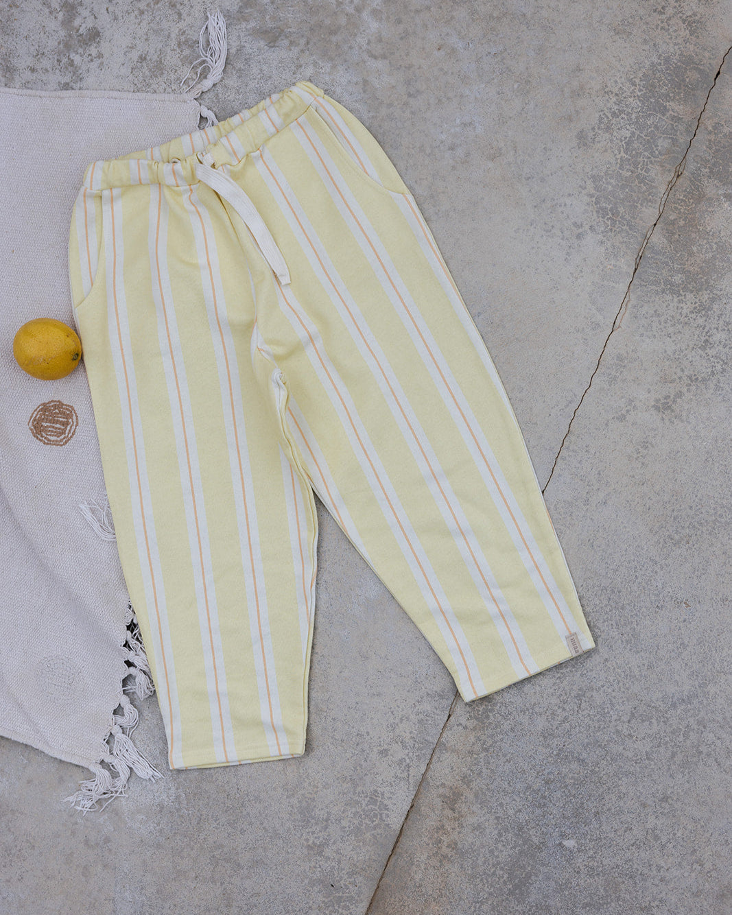 Loose Pants Lemon Striped