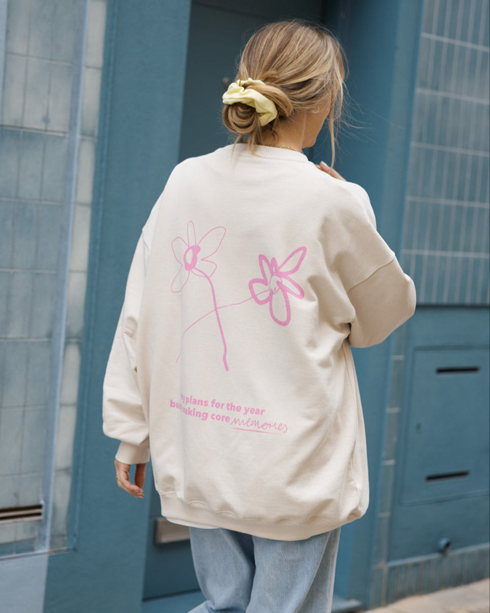 Mom Core Memories Sweater Oat