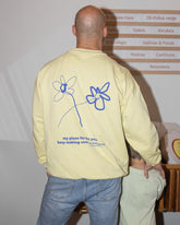 Dad Core Memories Sweater Lemon