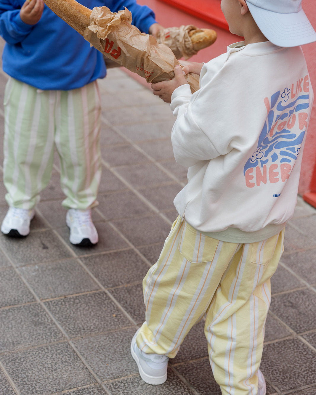 Loose Pants Lemon Striped