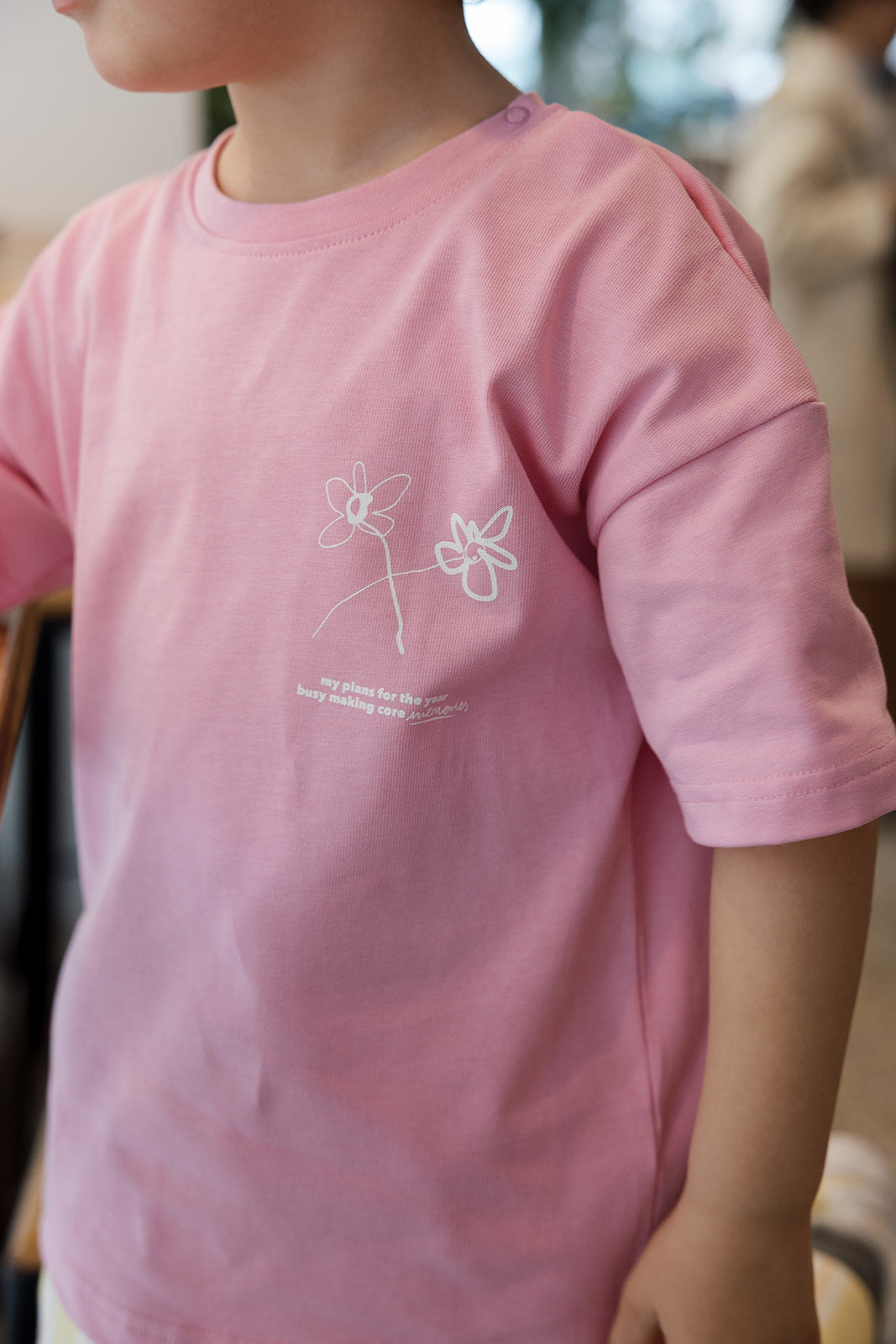 Kids Core Memories Oversized T-Shirt Pink