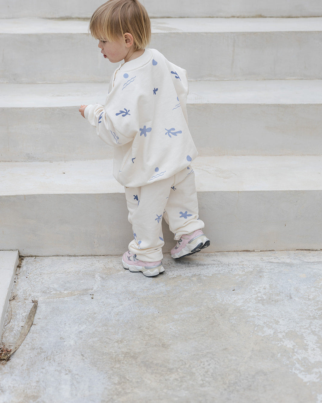 Coral Oversized Sweater Blue/Sand