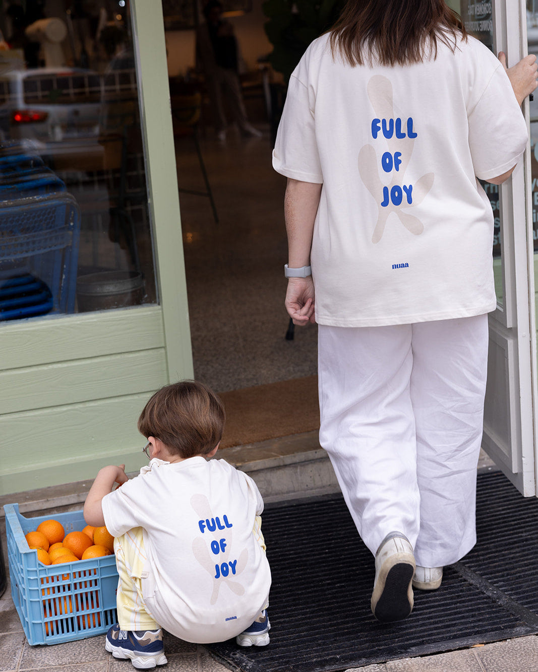 Full Of Joy Oversized T-Shirt Off White