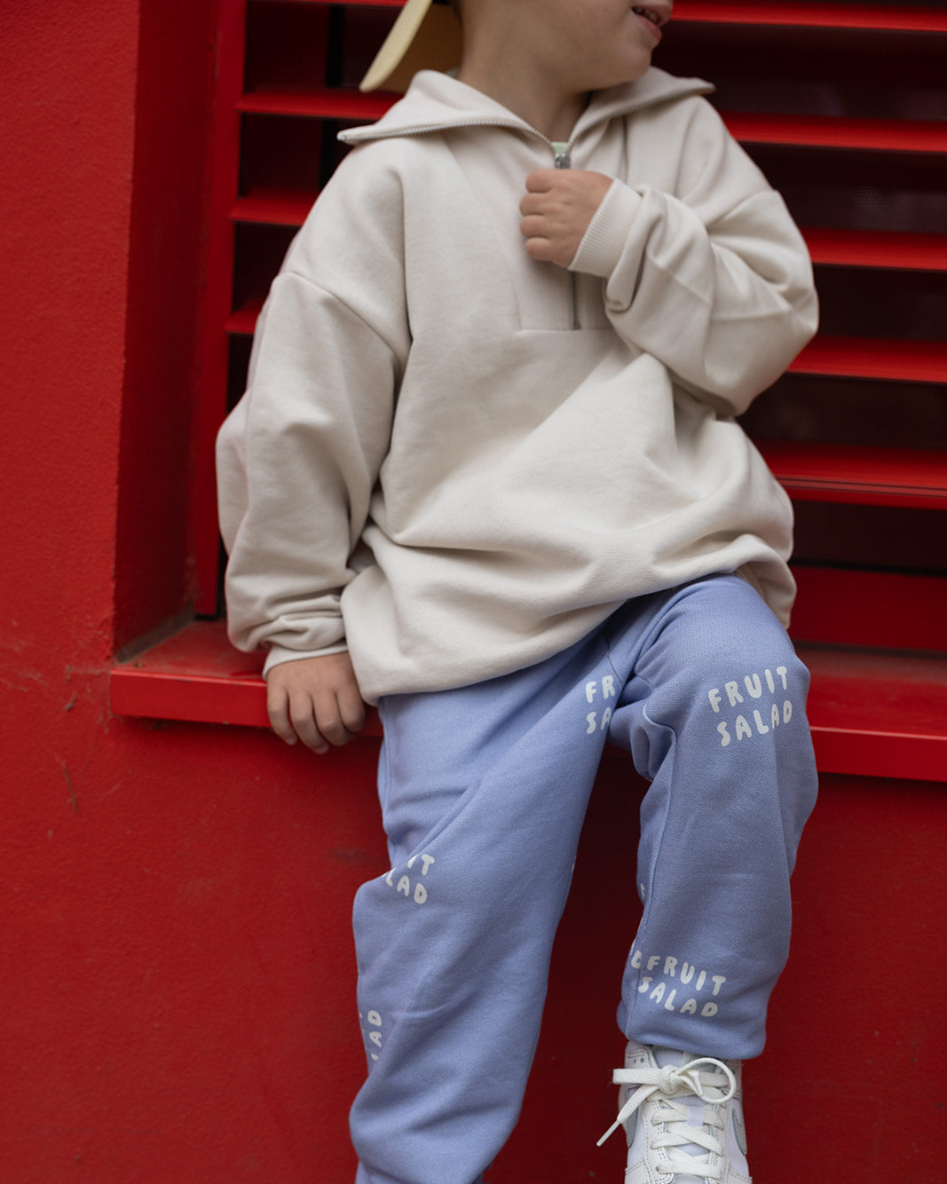 Pre-Loved: Half Zip Sweater Oat