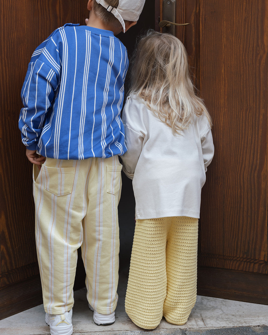 Loose Pants Lemon Striped