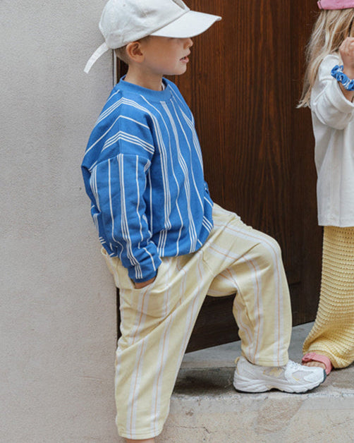 Loose Pants Lemon Striped