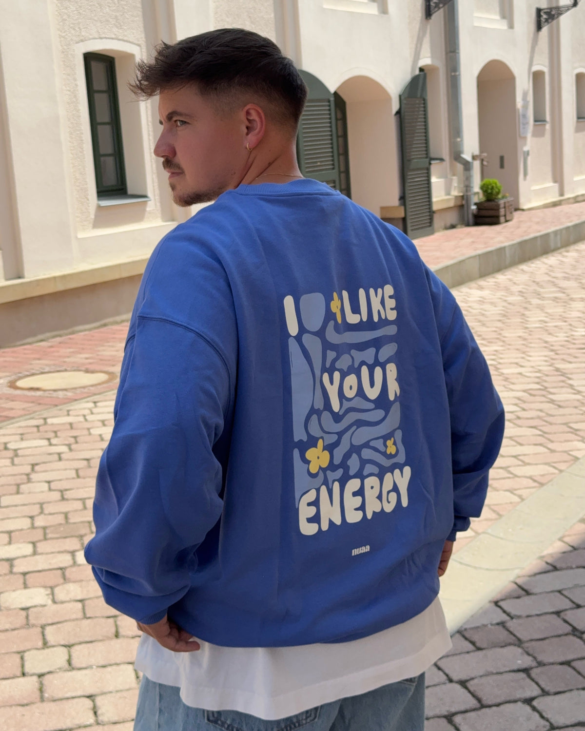 Dad I like your Energy Sweater Ocean Blue