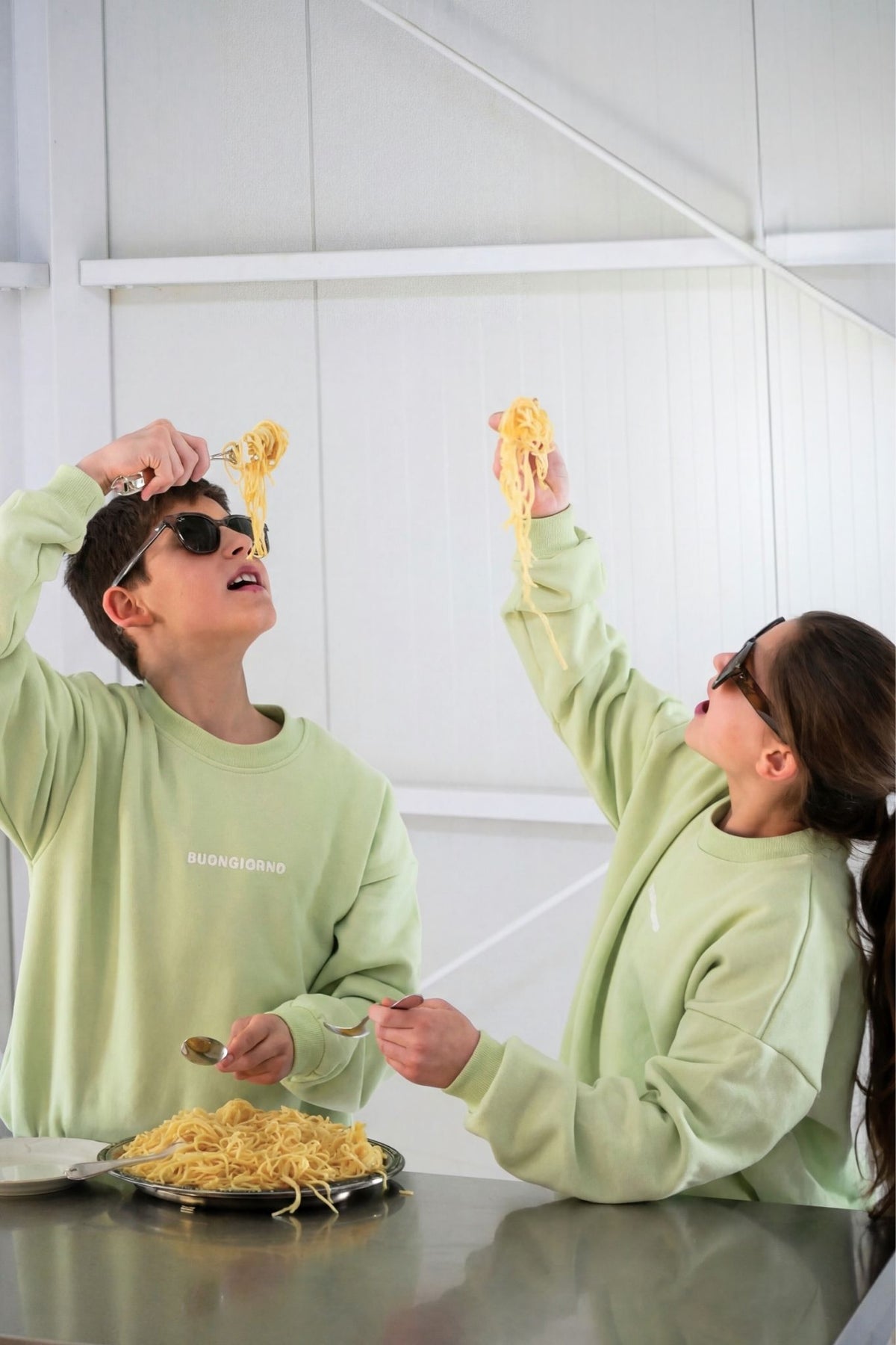 Kids Buongiorno Oversized Sweater Lime