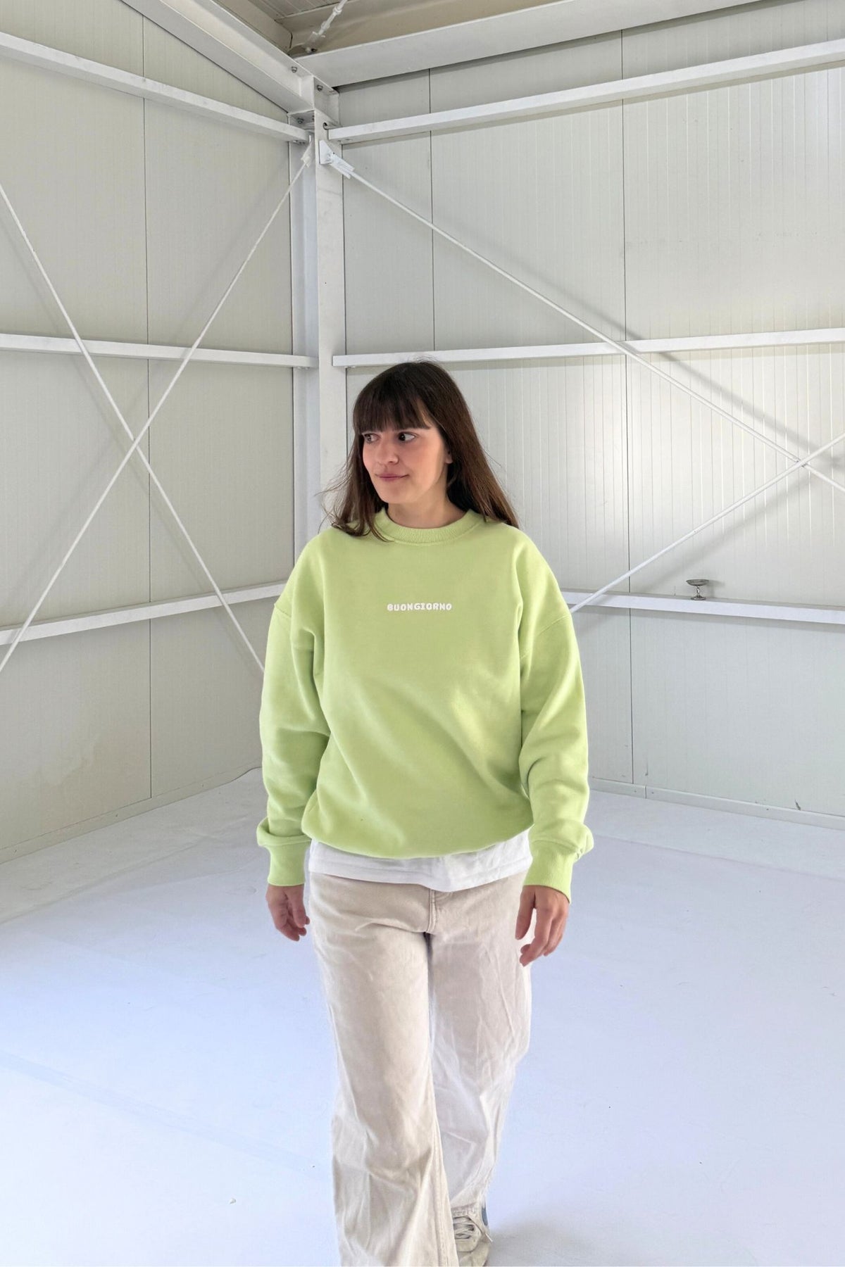 Women Buongiorno Sweater Lime
