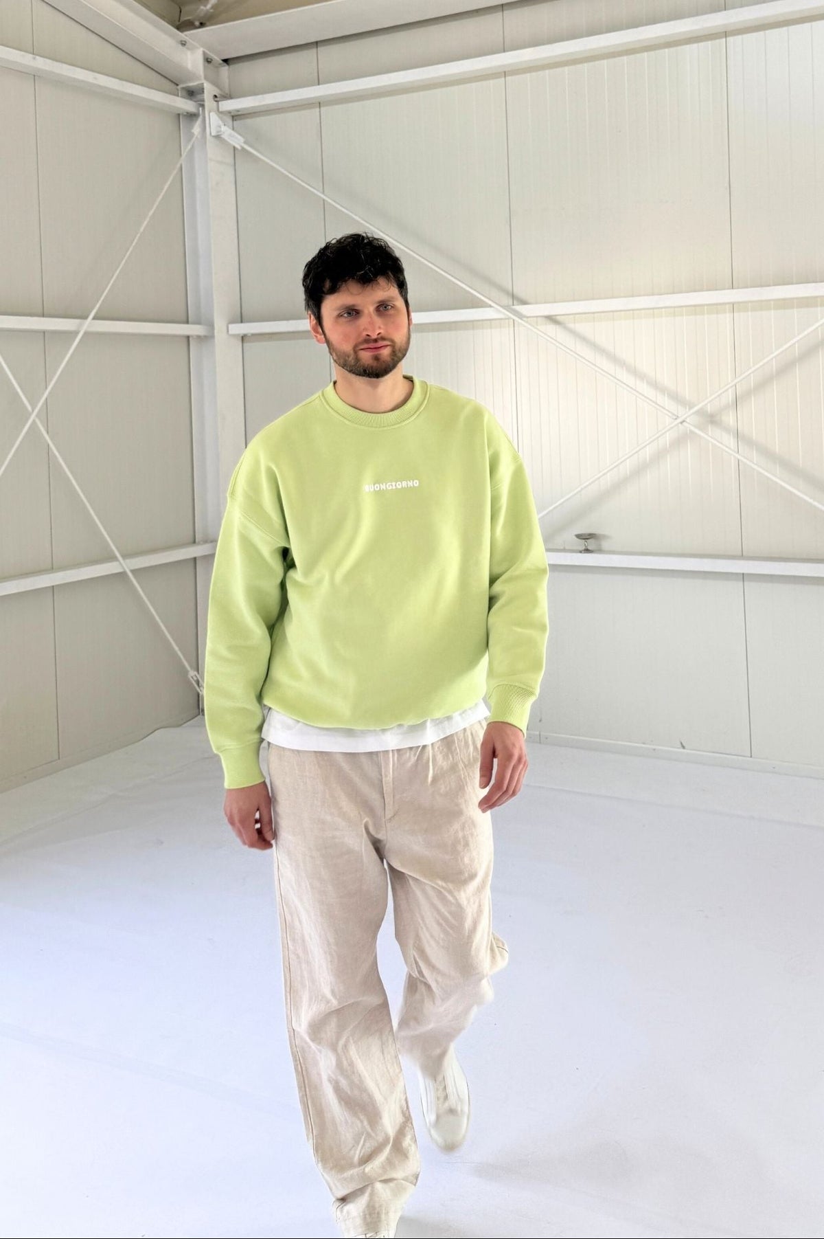 Men Buongiorno Sweater Lime