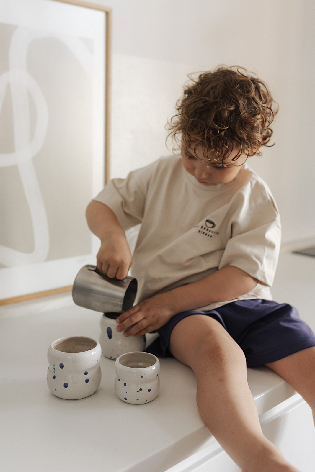 Kids Babyccino T-Shirt Oat