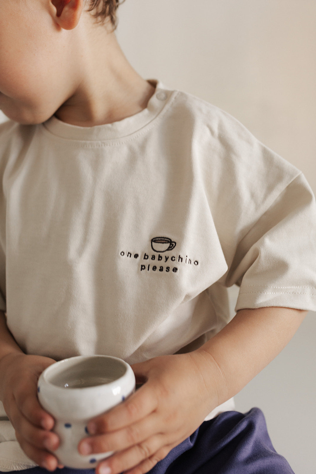 Kids Babyccino T-Shirt Oat