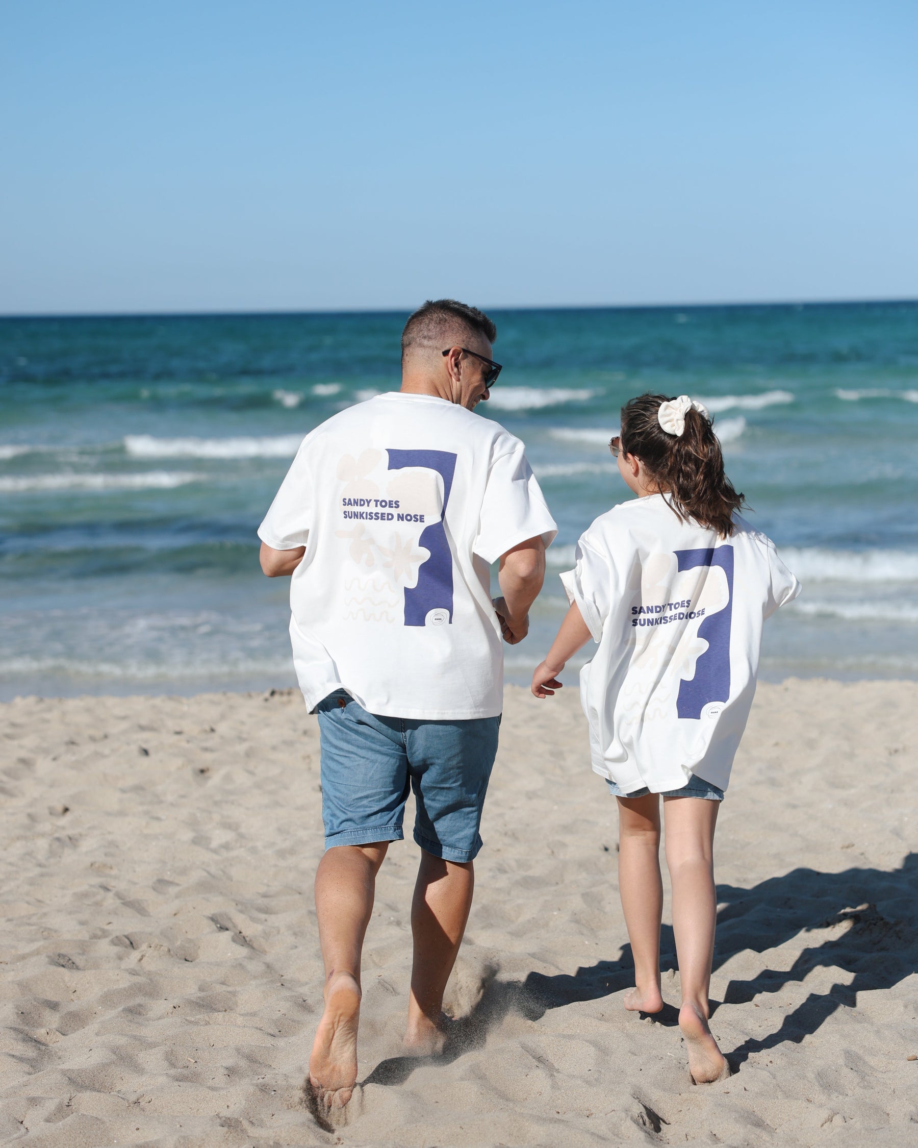 Sandy Toes Oversized T-Shirt Soft White