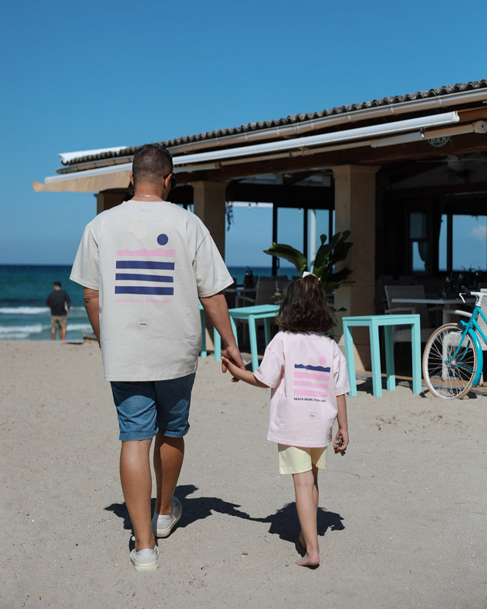 Beach More Oversized T-Shirt Light Rose