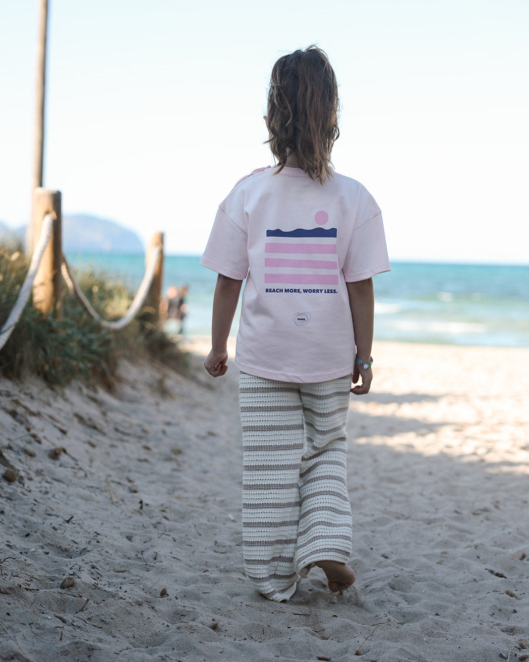 Beach More Oversized T-Shirt Light Rose