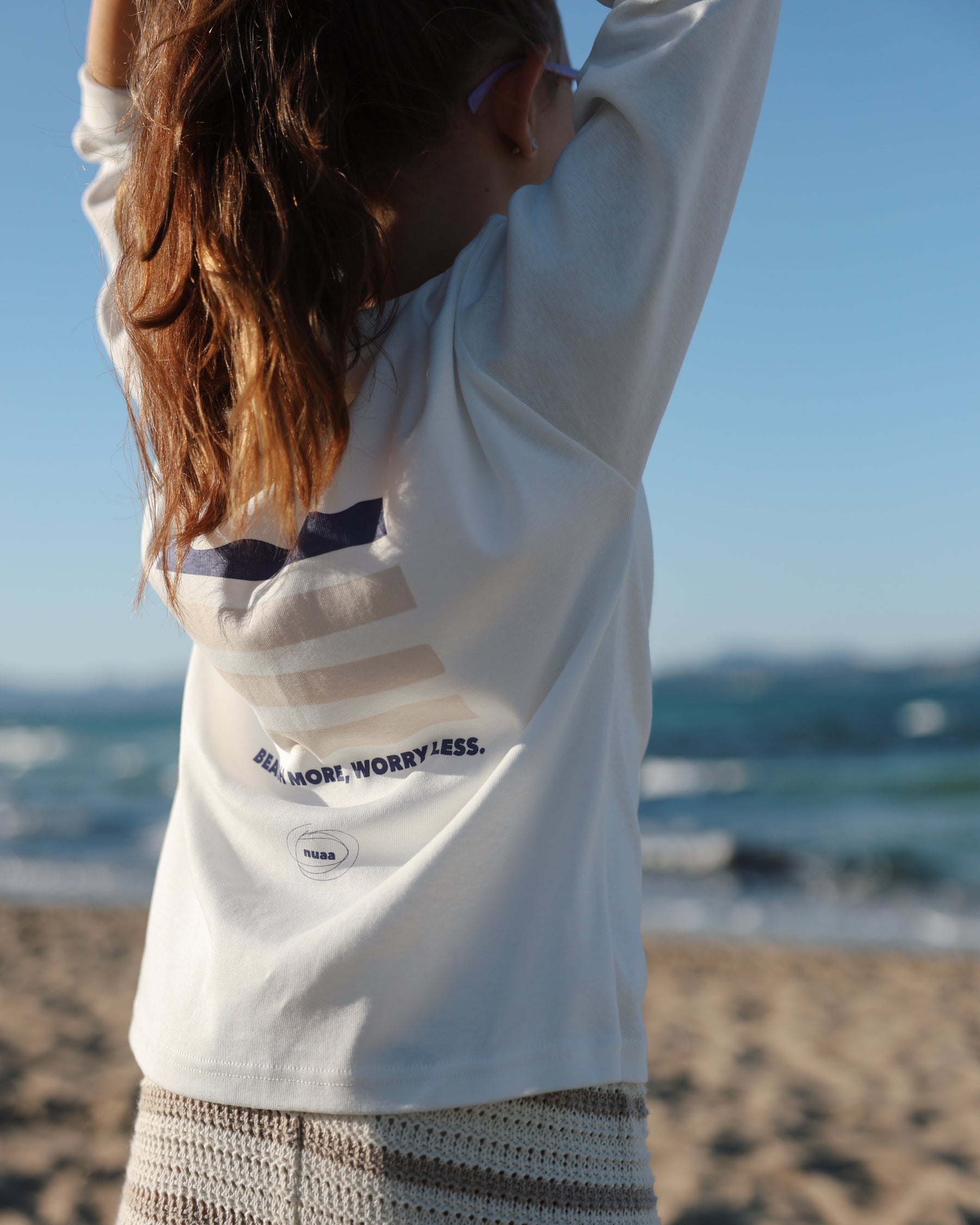 Beach More Longsleeve Soft White