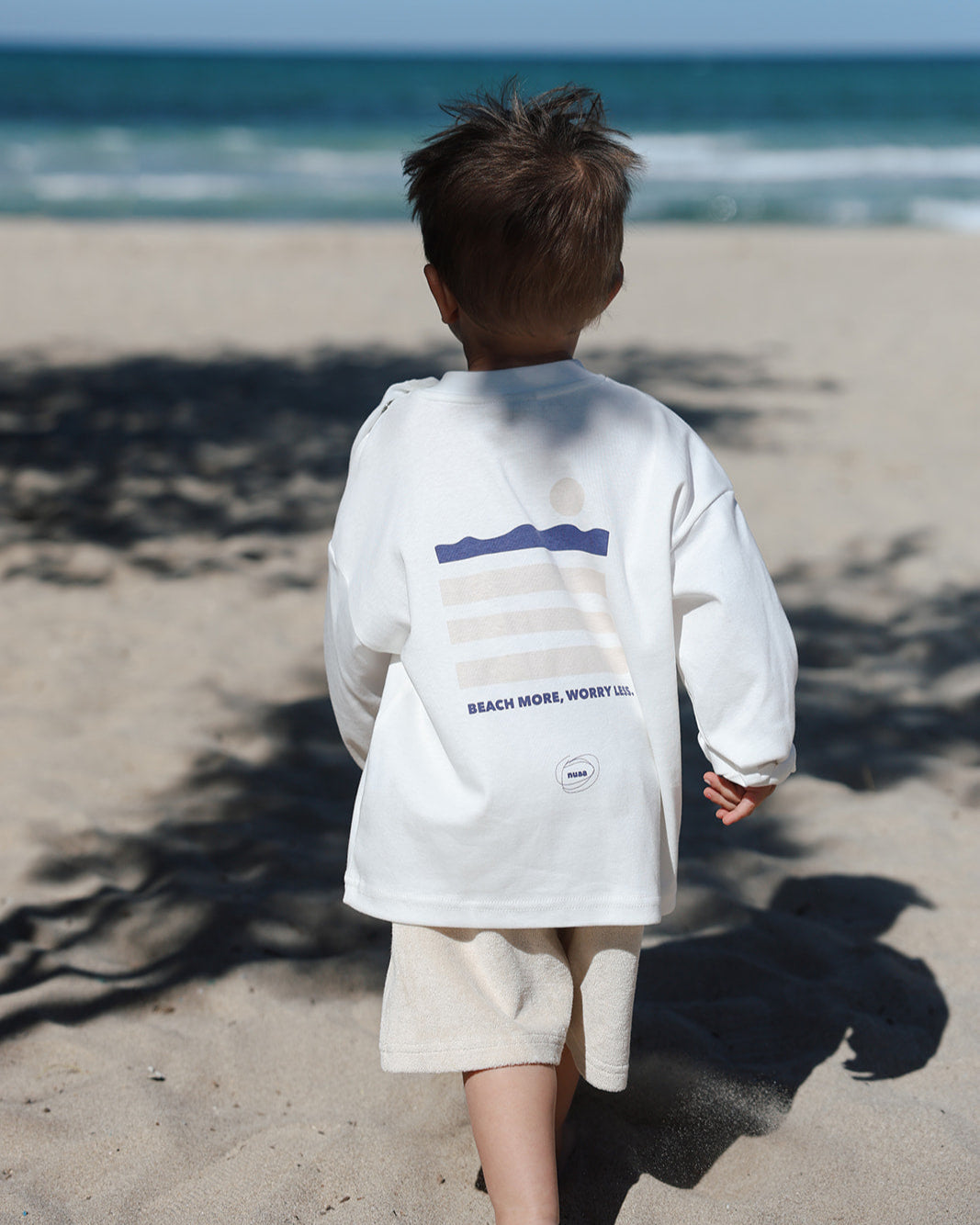 Beach More Longsleeve Soft White
