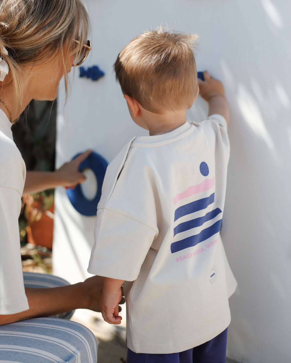 nuaa Beach More Kids T-Shirt in Oat – Partnerlook