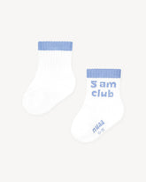 Socks 5 am Club White/Blue
