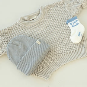 Knit Beanie Stone